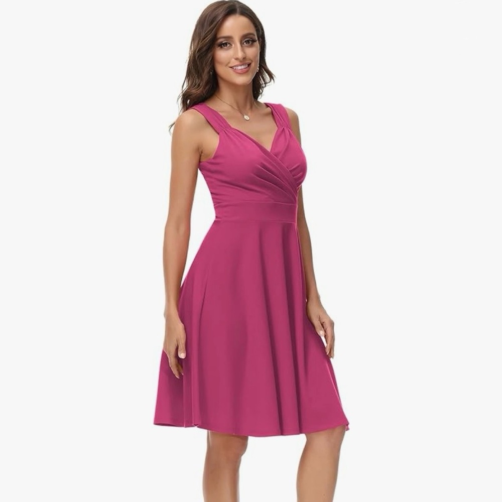 🩷 Hot Pink Retro Dress 🩷